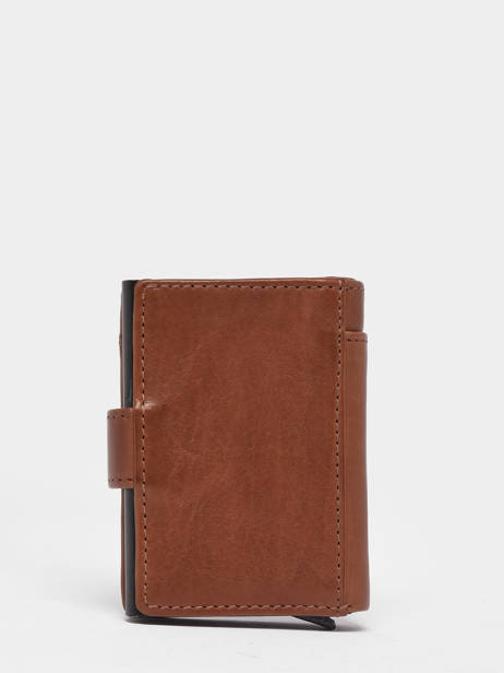 Porte Cartes Leder Basilic pepper Beige traveler BTRA96 ander zicht 3