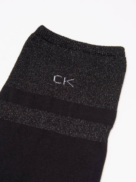 Paar Sokken Calvin klein jeans Zwart socks women 66260-B ander zicht 1