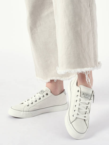 Sneakers Mustang Wit women 1272308 ander zicht 2
