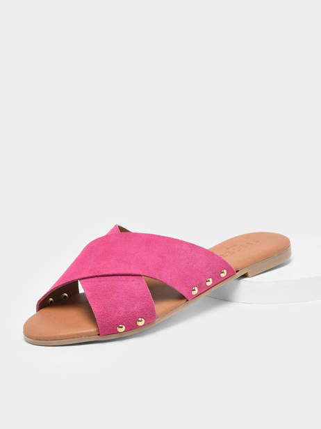 Slippers Vuma Uit Leder Pieces Groen women 77122 ander zicht 1