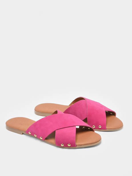 Slippers Vuma Uit Leder Pieces Groen women 77122 ander zicht 2