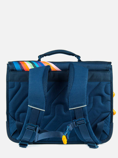 Boekentas 2 Compartimenten Lily Girls Stones and bones Blauw girls G ander zicht 4