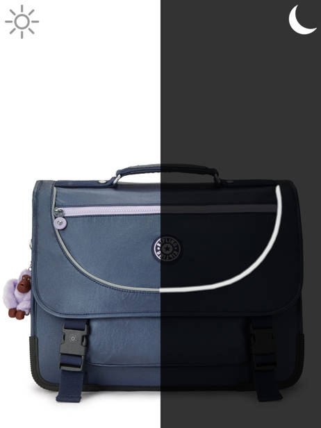 Boekentas 2 Compartimenten Kipling Blauw back to school KI5705 ander zicht 5
